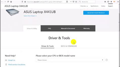 ASUS X441UB drivers .